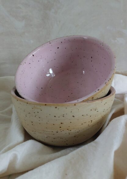 bowl roze schaal miso